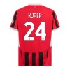 Camiseta de fútbol AC Milan Kjaer 24 Primera Equipación 2024-25 - Hombre